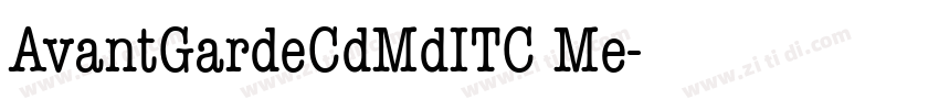 AvantGardeCdMdITC Me字体转换